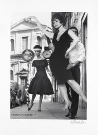 Simone + Sophia Loren, Rome (Vogue) by William Klein contemporary artwork photography