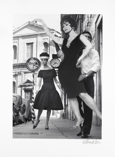 Simone + Sophia Loren, Rome (Vogue) by William Klein contemporary artwork