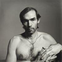Self Portrait (with a string around his neck) by Peter Hujar contemporary artwork print