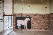 Two horses, one pink and one gold by Andrew Sim contemporary artwork 4