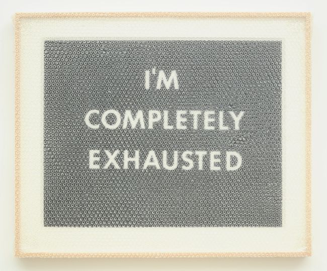 "I’M COMPLETELY EXHAUSTED" by Tammi Campbell contemporary artwork