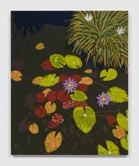 Water Lilies by Hilary Pecis contemporary artwork painting, works on paper