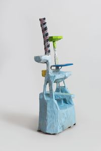 Shelf Sculpture Based on a Cat Tree by Zhou Yilun contemporary artwork mixed media