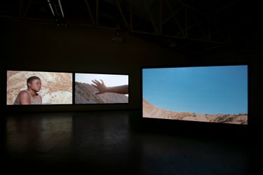 Exhibition view: Mónica de Miranda, The Sun Does Not Rise in the North, Sabrina Amrani, Madrid (6 May–22 July 2023). Courtesy Sabrina Amrani.