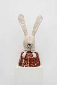 Rabbit Warren by Luis Vidal contemporary artwork sculpture, ceramics