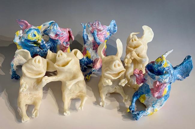 “Spontaneous Diversity”- 8 unique pieces by Takashi Hara contemporary artwork