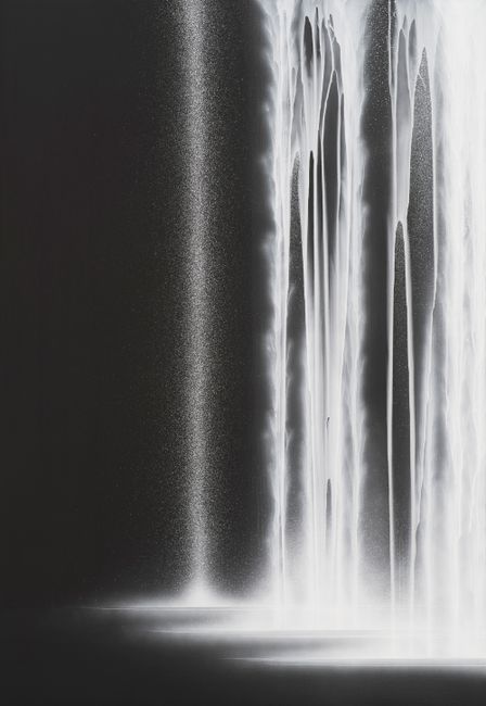 Waterfall, 2023 by Hiroshi Senju, Pigments on Japanese mulberry paper ...