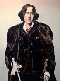 Bosie over Oscar Wilde by Melora Kuhn contemporary artwork painting