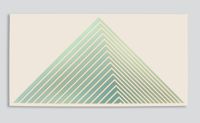 Green Pyramid by Tess Jaray contemporary artwork painting