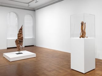 Exhibition view: Sherrie Levine, Wood, David Zwirner, New York (27 April–21 July 2023). Courtesy David Zwirner.