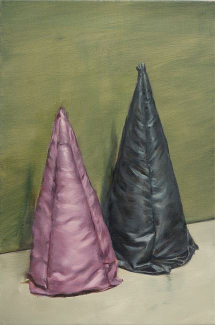 Purple & Blue Cone by Michaël Borremans contemporary artwork