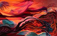 Sunset Freeze by Rachel MacFarlane contemporary artwork painting