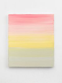 Untitled (Permanent Yellow Light/Brilliant Pink/Neutral Tint) II by Jason Martin contemporary artwork painting, works on paper, sculpture