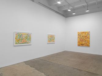 Exhibition view: Mildred Thompson, Radiation Explorations and Magnetic Fields, Galerie Lelong & Co., New York (22 February–21 April 2018). Courtesy Galerie Lelong & Co.