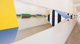 Contemporary art exhibition, Daniel Buren, Prisms, Colors and Mirrors: High-Relief  Situated Works at Galeria Nara Roesler, São Paulo, Brazil