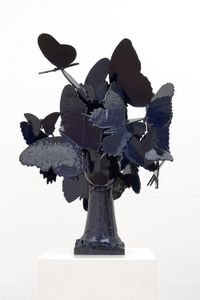Blue Butterflies by Manolo Valdés contemporary artwork sculpture