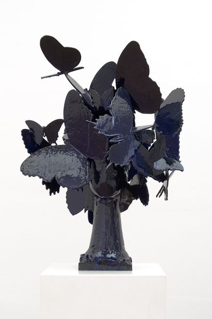 Blue Butterflies by Manolo Valdés contemporary artwork