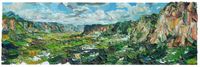 nature of harau valley by Erizal As contemporary artwork painting, works on paper