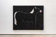 A black horse by Andrew Sim contemporary artwork 1