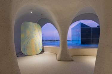 Exhibition view: The Rearview Landscape, or a Trip of Ownership, UCCA Dune (4 December 2021–12 June 2022). Courtesy UCCA Center for Contemporary Art.
