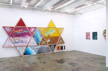 Exhibition view: Mike Cloud, Bad Faith and Universal Technique, Thomas Erben Gallery, New York (11 September–25 October 2014). Courtesy Thomas Erben Gallery.