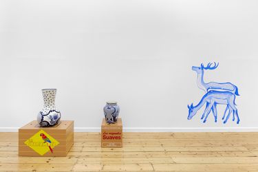 Exhibition view: Eduardo Sarabia, Prologue, Maureen Paley, Studio M, London (15 September–22 October 2023). Courtesy Maureen Paley.