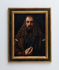 Self-Portraits through Art History (Dürer's Hand Is Another Face) by Yasumasa Morimura contemporary artwork photography