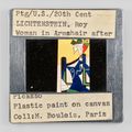 Ptg/U.S./20th Cent LICHTENSTEIN. Roy Woman in Armshair after Picasso Plastic paint on canvas Coll:M. Boulois, Paris by Sebastian Riemer contemporary artwork 1