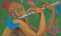 Flute Player by Antone Könst contemporary artwork 2