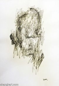 Portrait by Geng Jianyi contemporary artwork works on paper