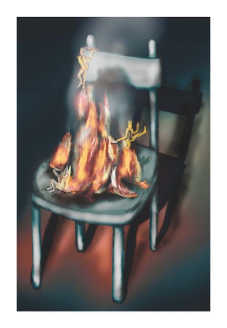 The hot seat by Louisa Gagliardi contemporary artwork