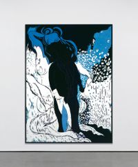 Saint Lucian Blue Two by Chris Ofili contemporary artwork painting