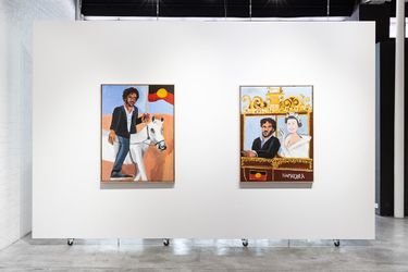 Exhibition view: Vincent Namatjira, The Royal Tour, THIS IS NO FANTASY, Sydney (26 November–19 December 2020). Courtesy THIS IS NO FANTASY dianne tanzer + nicola stein.