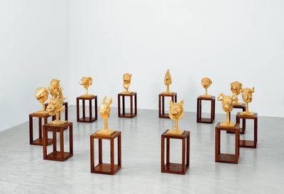 Circle of Animals/Zodiac Heads (Gold) by Ai Weiwei contemporary artwork