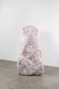 Pranayama (Monolith, V, Rose Quartz) by Mika Tajima contemporary artwork sculpture