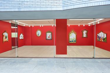 Exhibition view: TOILETPAPER: Collaboration between Maurizio Cattelan & Pierpaolo Ferrari, Galerie Perrotin, Tokyo (22 November 2017–10 January 2018). © TOILETPAPER. Courtesy Galerie Perrotin, Tokyo. Photo: Masahiro Miramatsu.