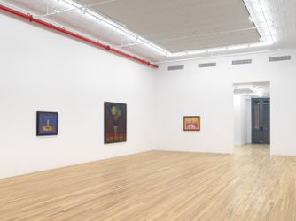 Exhibition view: Hollis Sigler, Solo Exhibition, Andrew Kreps Gallery, 22 Cortlandt Alley (18 February–19 March 2022). Courtesy Andrew Kreps Gallery. Photo: Dan Bradica.