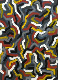 Squiggly Brushstrokes by Sol LeWitt contemporary artwork painting