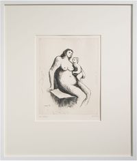 Mother and Child by Henry Moore contemporary artwork print
