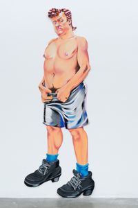 Gay Bar Bathroom Painting by Drake Carr contemporary artwork painting, sculpture