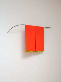 Orange Split by Helen Calder contemporary artwork painting, sculpture
