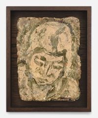 Small Head of Peggy by Leon Kossoff contemporary artwork painting