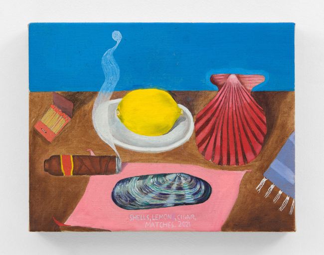 Shells, Lemon, Cigar, Matches by Michael Hilsman contemporary artwork
