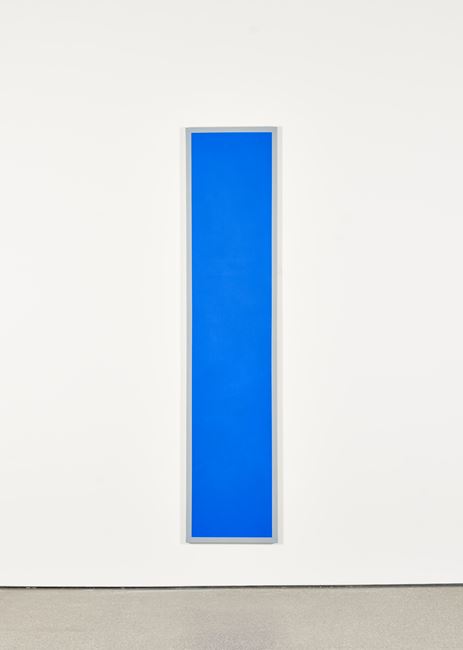 Untitled (Blue Monochrome with Grey) by Ian Wallace contemporary artwork