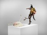 Howling at the Moon, With Pig by Nathalie Djurberg & Hans Berg contemporary artwork 2