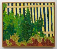 Cemetery Fence by Lynne Mapp Drexler contemporary artwork painting