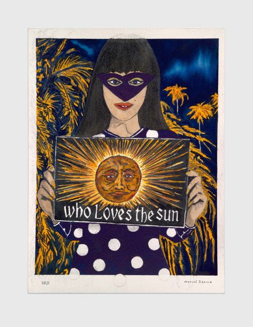 Everyone loves the sun… by Marcel Dzama contemporary artwork
