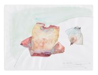 Die Käselust (Cheese Desire) by Maria Lassnig contemporary artwork works on paper