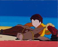 Death of a Donkey by Guy Yanai contemporary artwork painting, works on paper