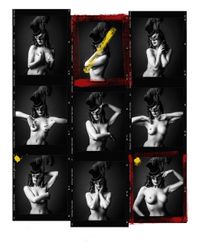Dita Von Teese Contact Sheet by Andy Gotts contemporary artwork photography, print